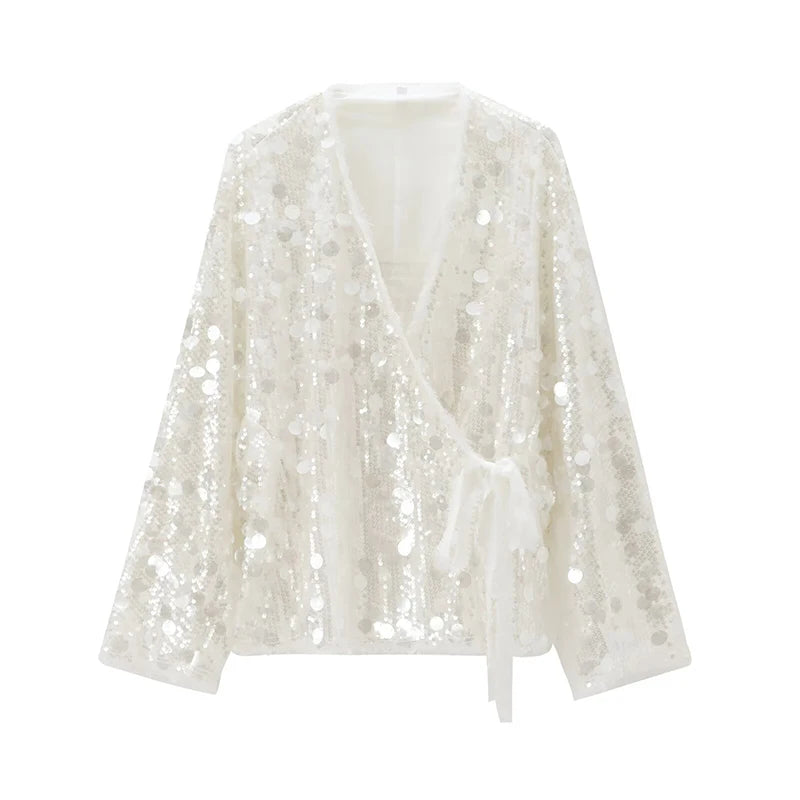 Valeria Sequin Kimono Jacket