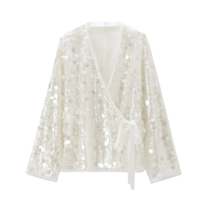 Valeria Sequin Kimono Jacket