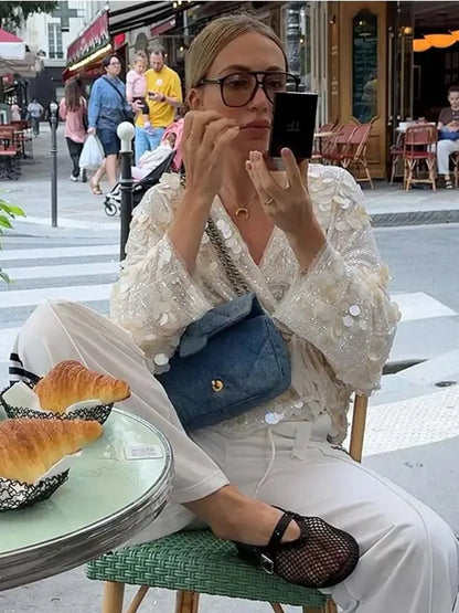 Valeria Sequin Kimono Jacket