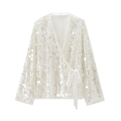 Valeria Sequin Kimono Jacket